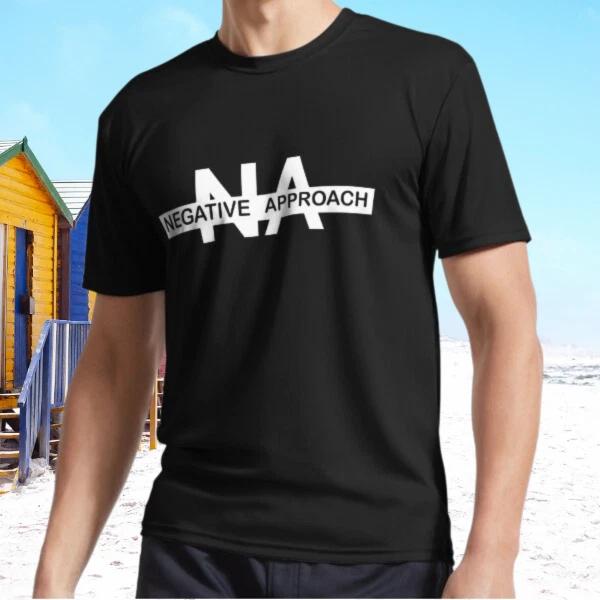 New Negative Approach Logo White Active T-Shirt Funny Size S - 5XL XL