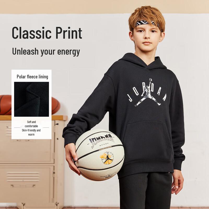 Jordan AJ Kids Fleece-Lined Hooded Sweatshirt 110/52