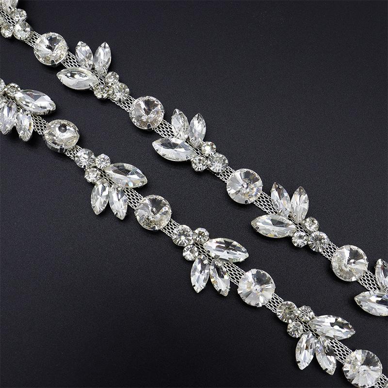 

Цепочка с кристаллами Маркиза на когтях для DIY вечернего платья и модных аксессуаров высокого класса Approx. 90CM