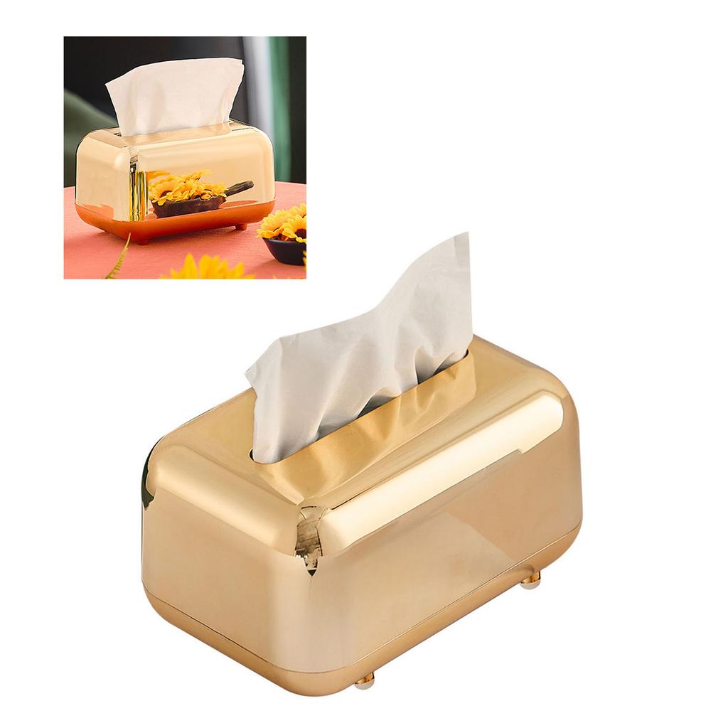 Galwanizowany Pudełko na Chusteczki Domowe Biurkowe Innowacyjne Pudełko do Przechowywania Chusteczek Retro Pudełko na Chusteczki dla