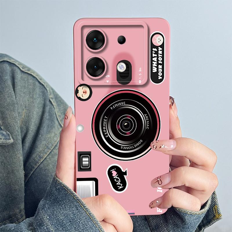 For Infinix Zero 30 5G Phone Case X6731 Cover Silicone Cute Panda Flower Boys Girls Shell Cartoon Funda Protective Casing Coque