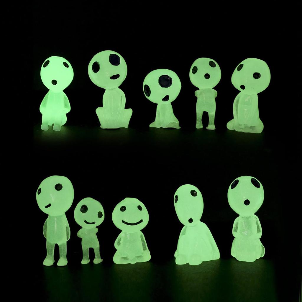 Beyourchoi Aquarium Fish Tank Miniature Furniture Resin Resin Luminous Tree Elf Movie Character Cute Doll Collection Gift Light Objects, Objects,