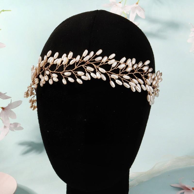 Pearls Wedding Headbands Fashionable Bridal Hairband Elegant Wedding Hairpiece for Women Seeking Elegances Weddings