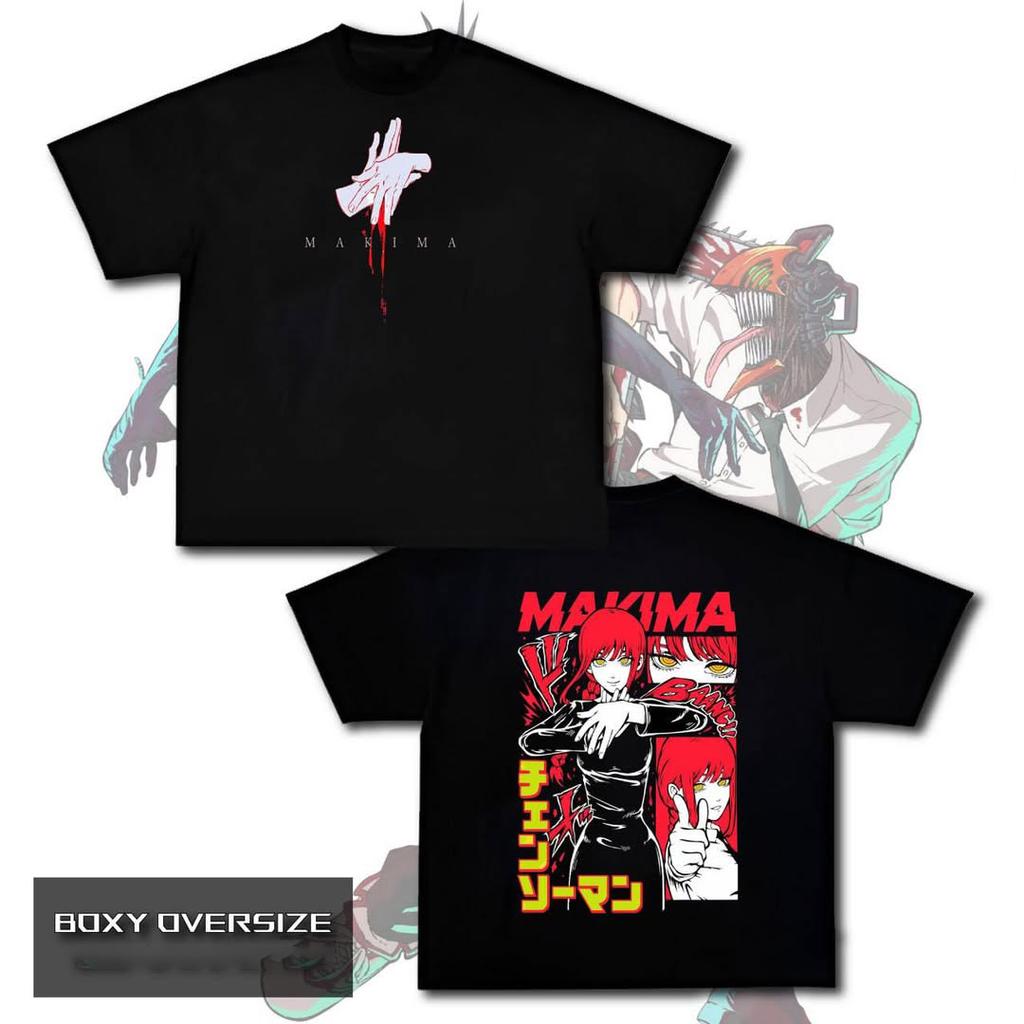 Japanese Anime Chainsaw Man Men Women T-Shirt Oversized Y2k Short Sleeve Manga Graphic Tee Shirt Streetwear Hip Hop Harajuku Female Male Clothing 