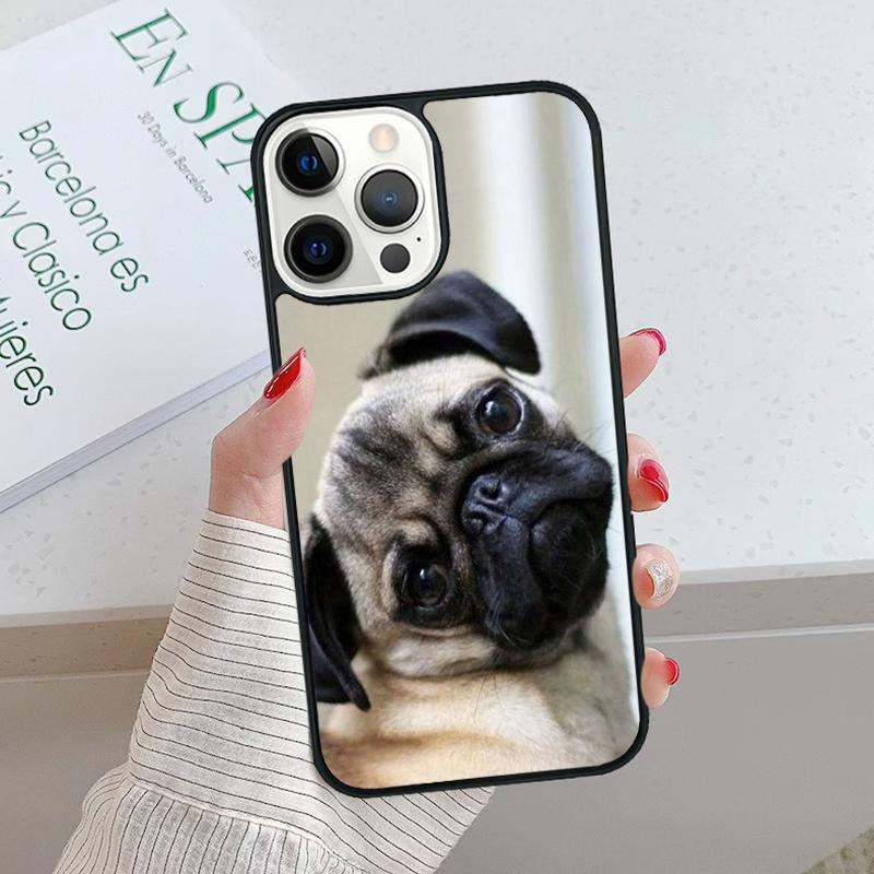 

animal butterfly dog pug Phone Case For iPhone SE2020 15 16 14 13 12 11 Pro Max Coque 8 PLUS 7 mini mobile fundas cover iPhone 6 6s