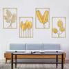 1PC Colorful Iron Leaves Modern Living Room Wall Decoration TV Sofa Background Wall Entrance Hanging