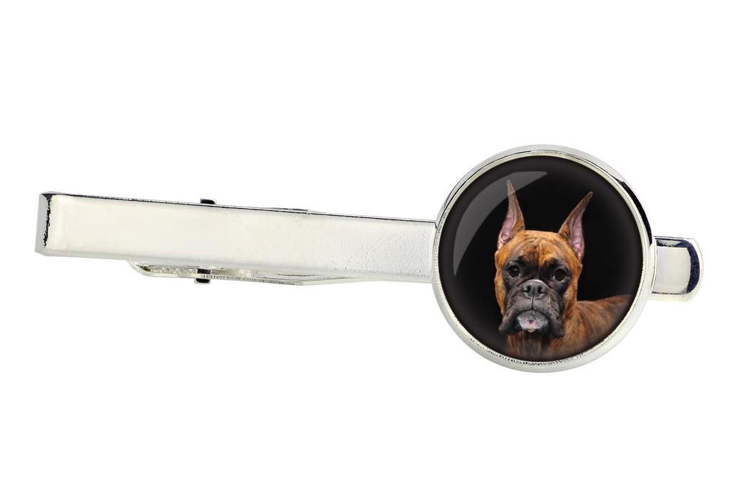 Boxer, German Boxer III - cufflinks and tie with your photo, a suit decoration, men's jewelry from the Art-Dog brand.