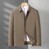 Middle-aged Dad Spring and Autumn Thin Jacket Zipper Lapel Casual Jacket
