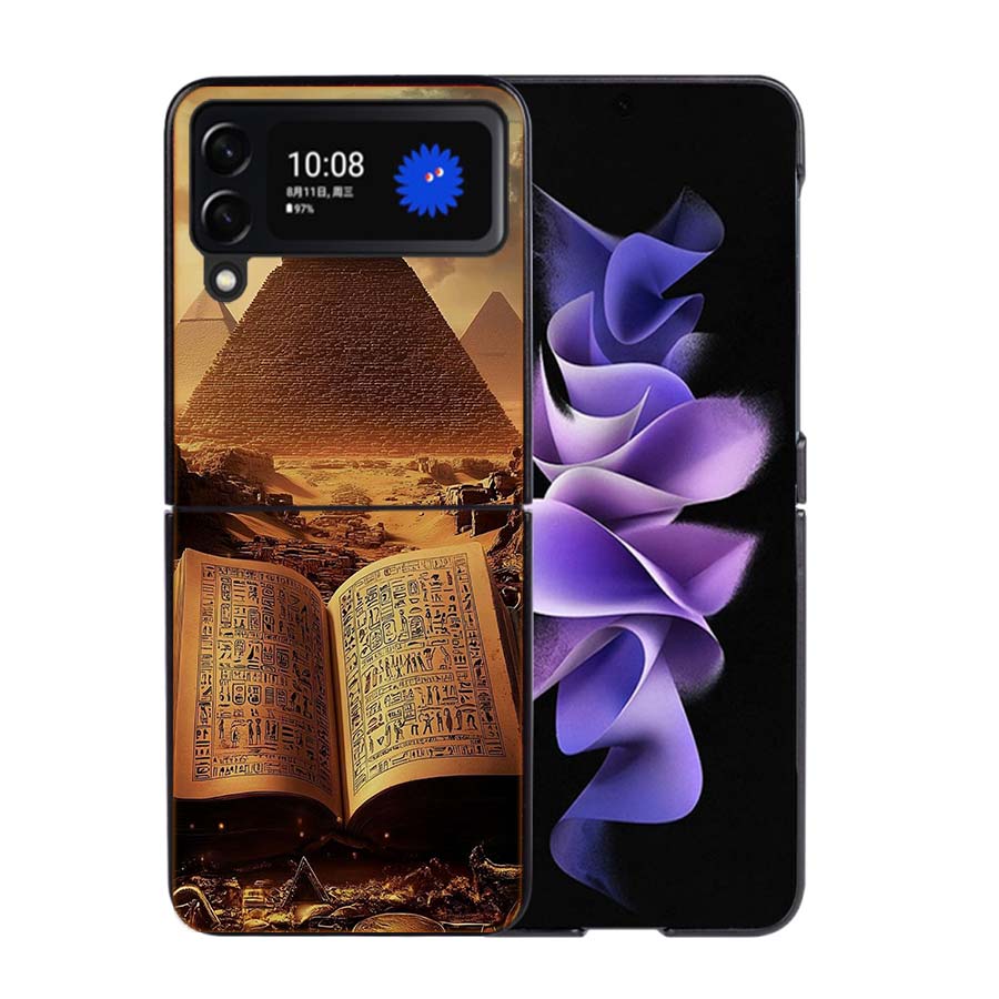 A Symbol of life Balance and Divine Power Phone Case For Samsung Z Flip 7 6 5G Galaxy Z Flip4 Z Flip5 Z Flip3 Coque Black Hard P Samsung Z Flip 6 5G