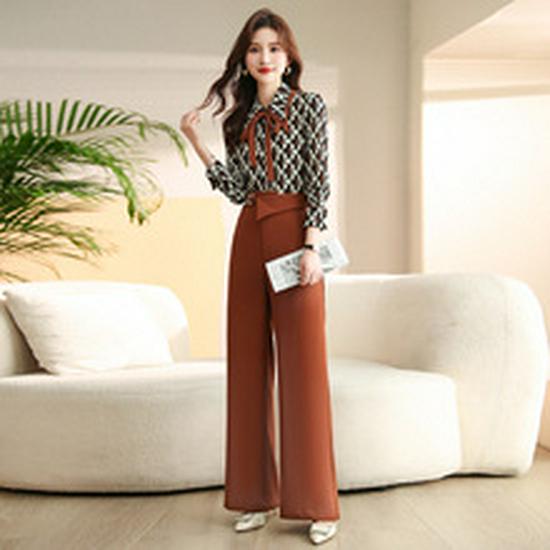 2025 Summer Multi-color Loose Two-piece Set with Mid-length Sleeves