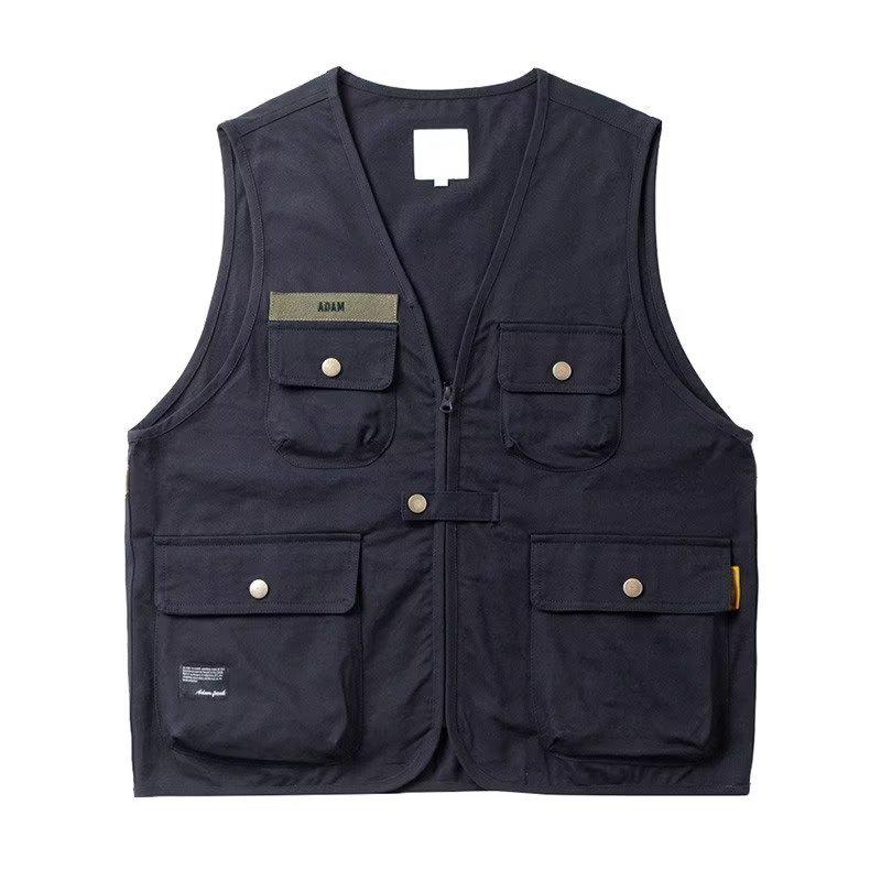 Trendy Multi-Pocket Unisex Vests with Logo for Casual, Dance, or Photography Wear