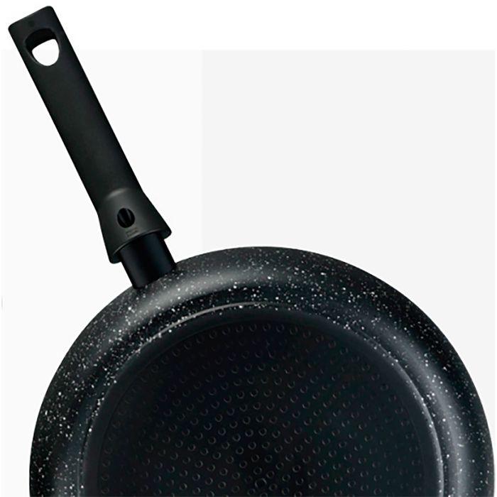 Poêle à Frire Induction 26 cm Aluminium 3 mm, Antiadhésif Écologique sans PFOA FAGOR Nela Marble Noir