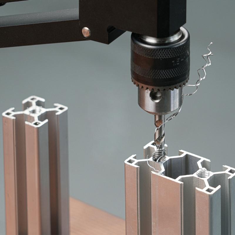 High Precisions Safe Machined Aluminum Alloy Tapping Arm Support Bracket For Hand Drills Easy Installation Light Duty