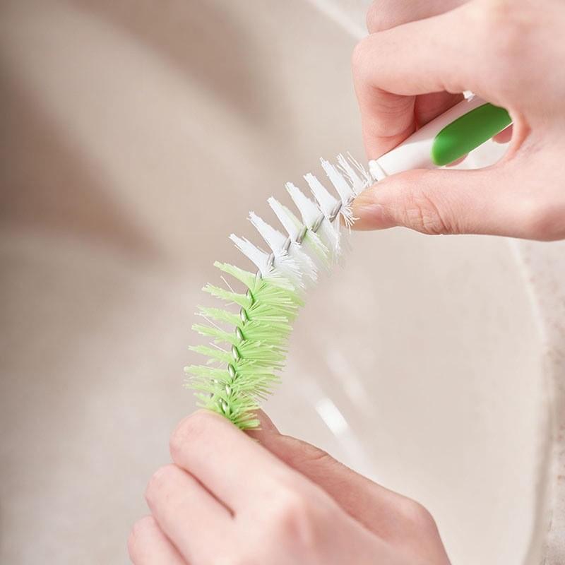 Food Multipurpose Baby Maker Cleaning Brush With Pp Tpr Nylon And Stainless Steel For Small Appliances