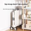 Handun 8-Wheel Folding Shopping Cart with Rotating Lid
