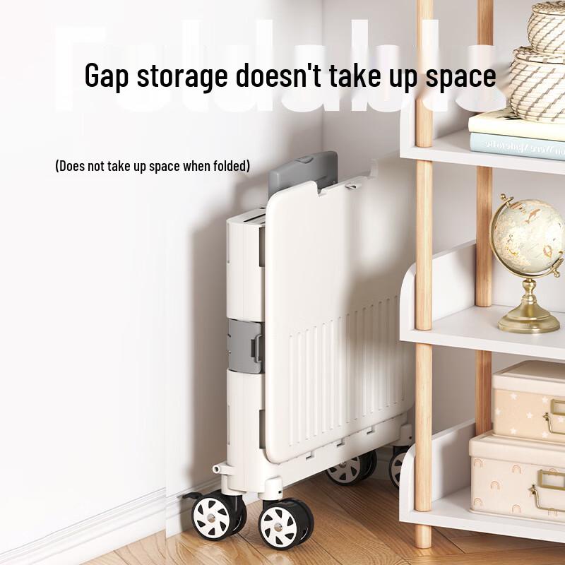 Handun 8-Wheel Folding Shopping Cart with Rotating Lid