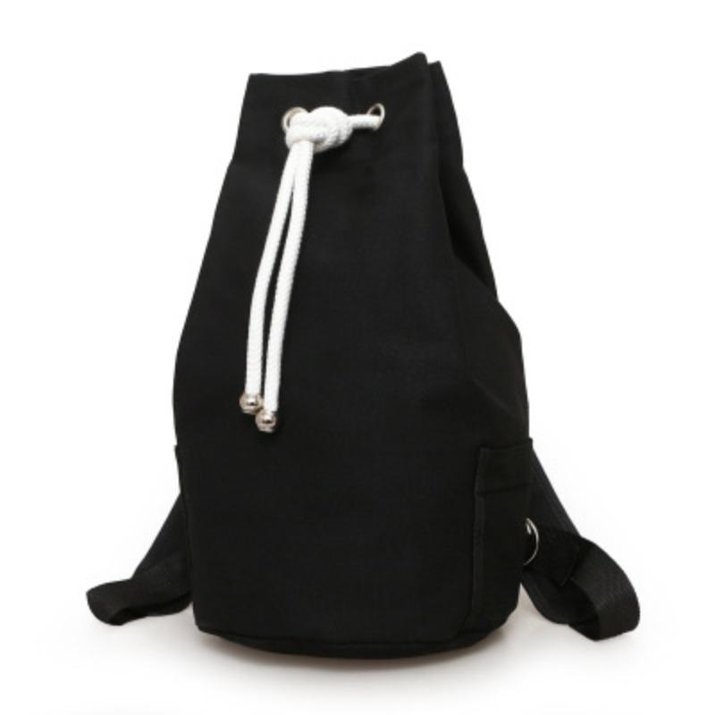 New Canvas Drawstring Backpack Large Capacity Water Bucket Basket Bag, Sports and Fitness Bag Cycling Backpack