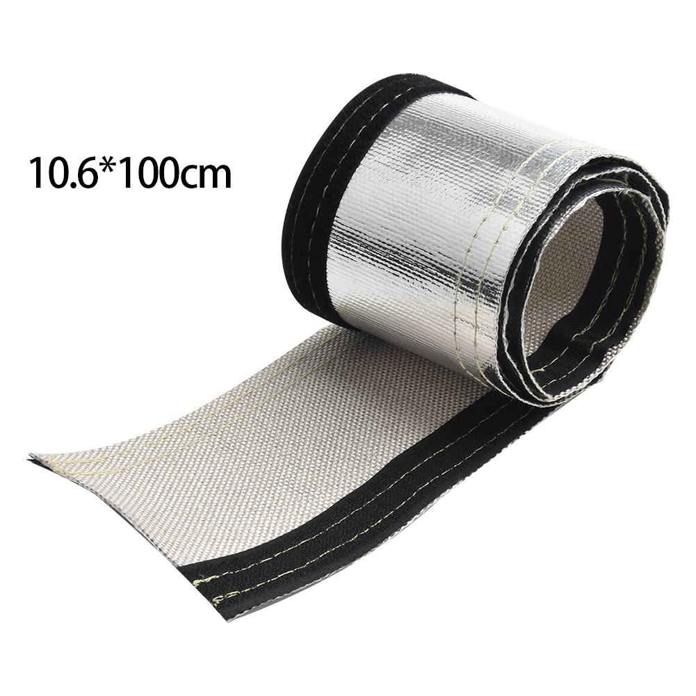 Insulated Hose Cover Wrap Wire Tubing Replacement Black+Silver Practical