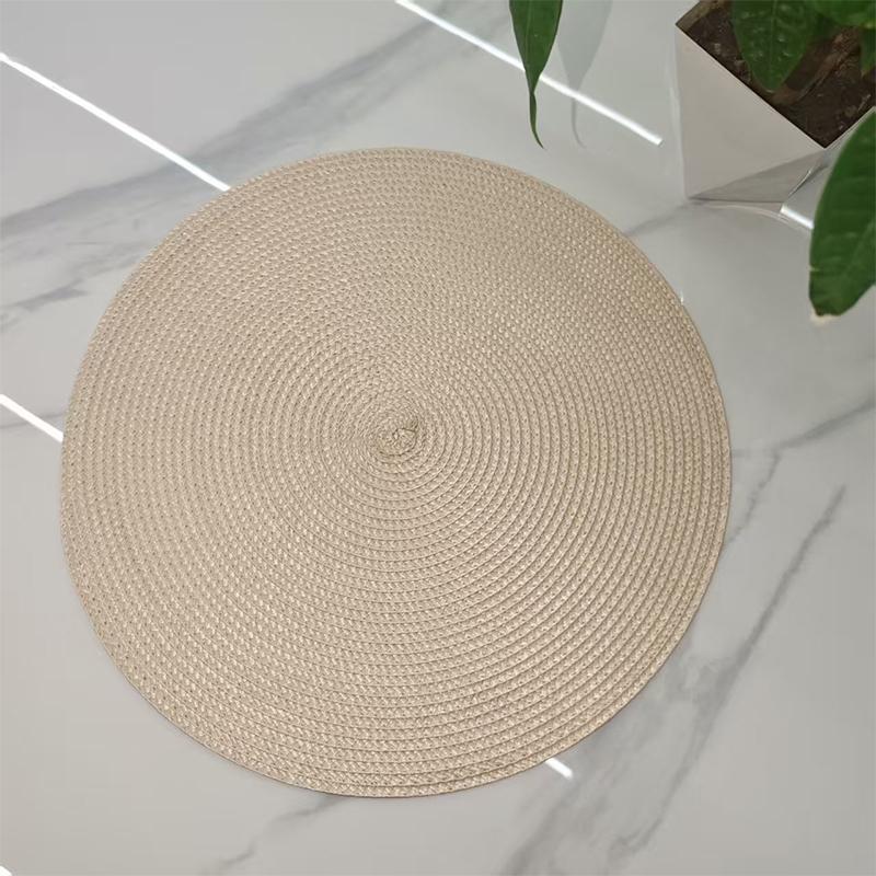 

Insulation Pad Round Woven Placemat Premium Design for Heat Protection Dining Table Daily Use