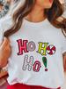 Women's Tops Christmas Short Sleeve Tees Female Summer Beach Funny Cartoon Santa Reindeer Printed T-Shirt Regular Graphic Female
