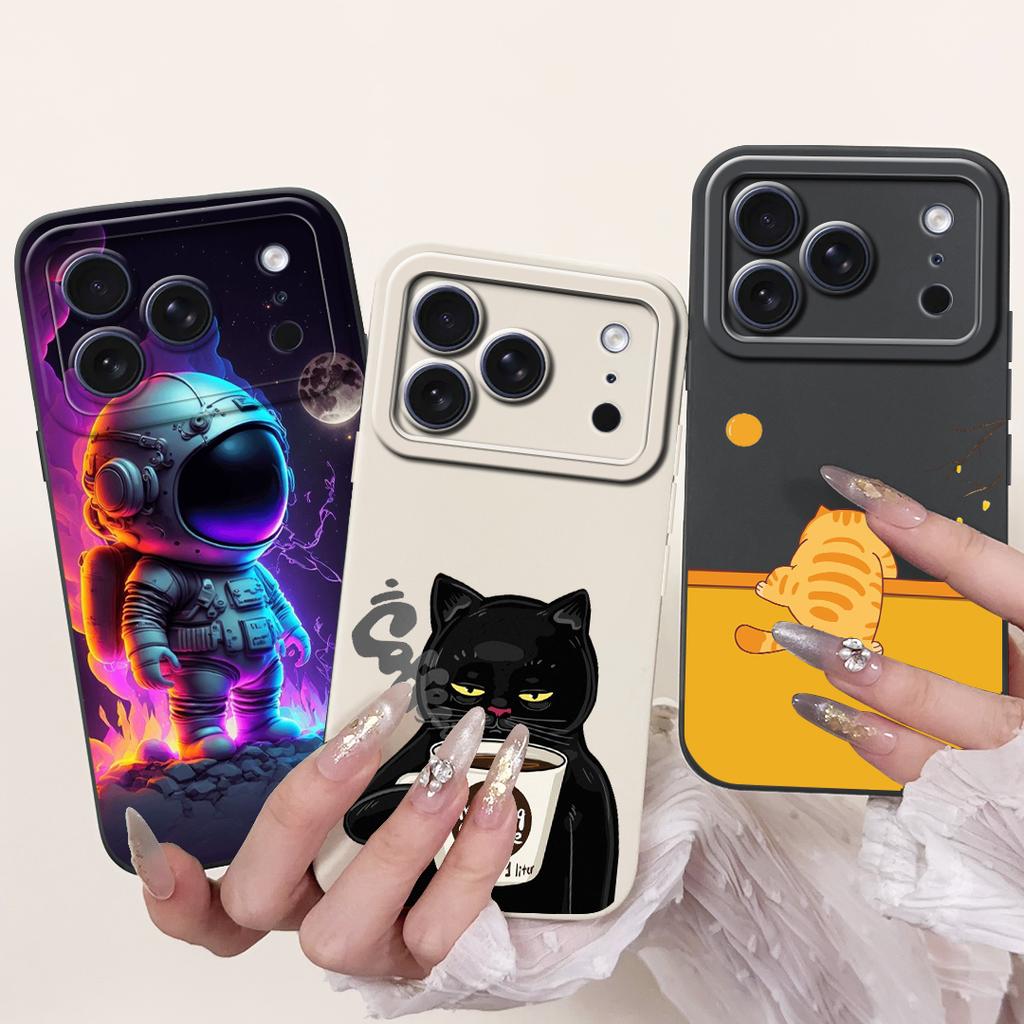 For Apple iPhone 17 Pro Max Case 2025 New Fashion Cartoon Cover Soft Silicone Phone Case For iPhone 17 Air iPhone17 Pro Max Bags