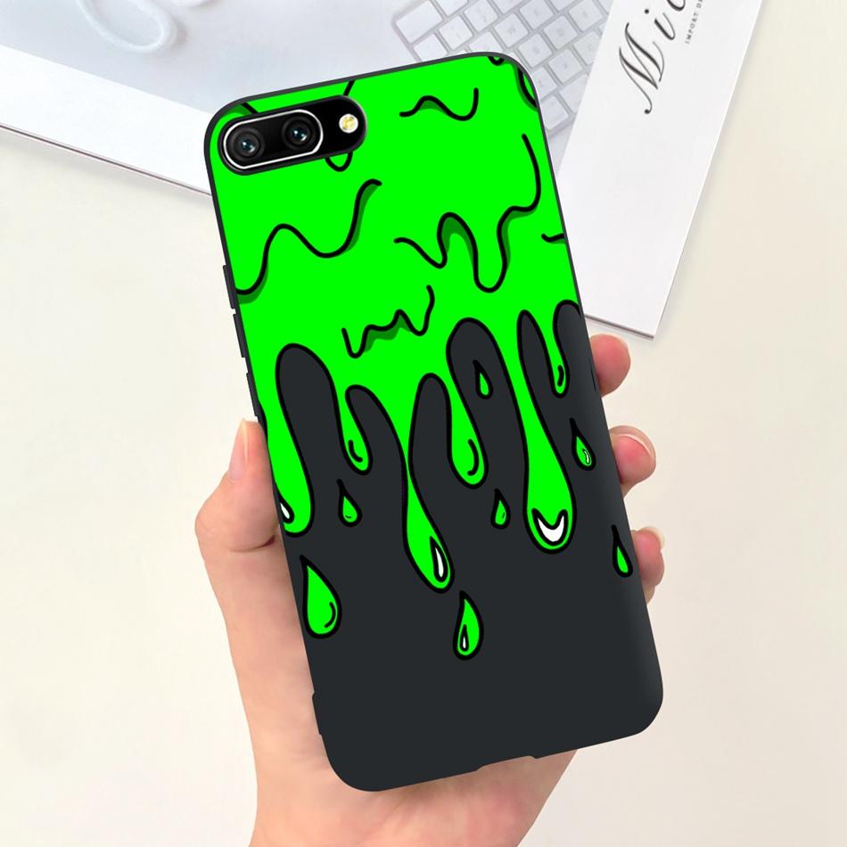 For Honor 10 Case Honor10 COL-L19 COL-L29 Fashion Moon Pattern Soft Silicon Protective Cover Phone Cases