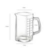 Square Measuring Cup Shot Glasses - 4oz with Glass Handle, V-Shaped Spout. Ideal for Espresso, Liquid Separation