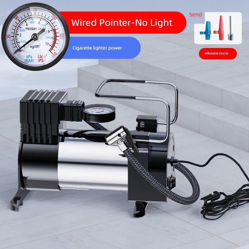 Car-Mounted Air Pump, Single-Cylinder Portable Multi-Functional Electric Car Air Pump, Small Electric Air Pump Motor 16 Cylinder