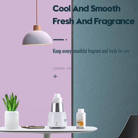 Portable Mini Electric Drink Cooler Cup Car Home Summer Instant Cooling Freezer