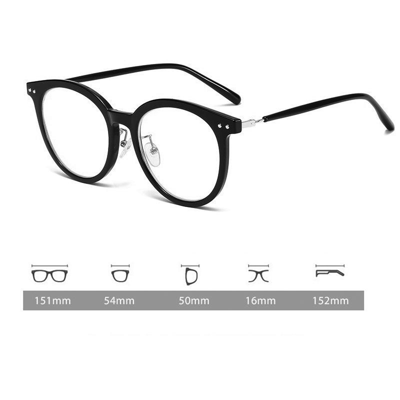 New Fashion Round Frame Reading Glasses for Female and Male Ultra Light  Anti Blue Light Computer Office Work Presbyopia Glasses