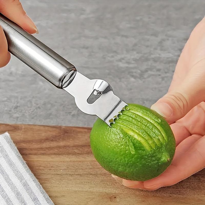 Stainless Steel Lemon Zester Peeler Citrus Grater Orange Opener Fruit Peeling Tool Kitchen Gadget