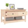 Vidaxl Stolik Kawowy, 102X49X55 Cm, Lite Drewno Sosnowe