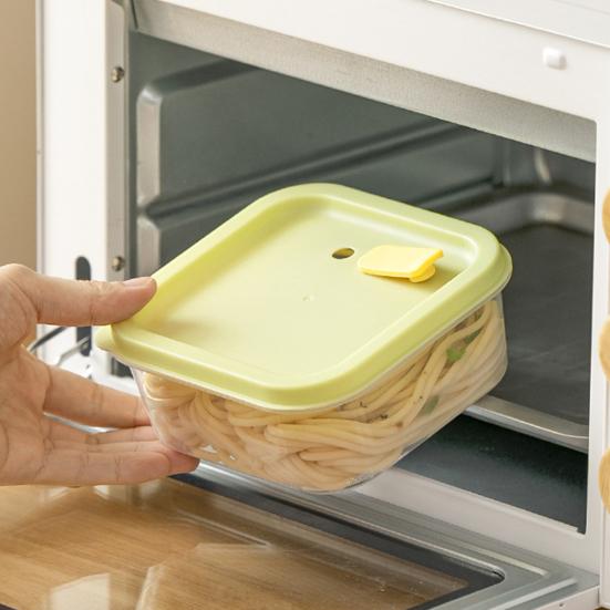 Portable Fruit Lunch Box Food Grade PP Snack Container with Sealed Lid Leak Proof Bento Storage for Kids School Office Travel Picnic