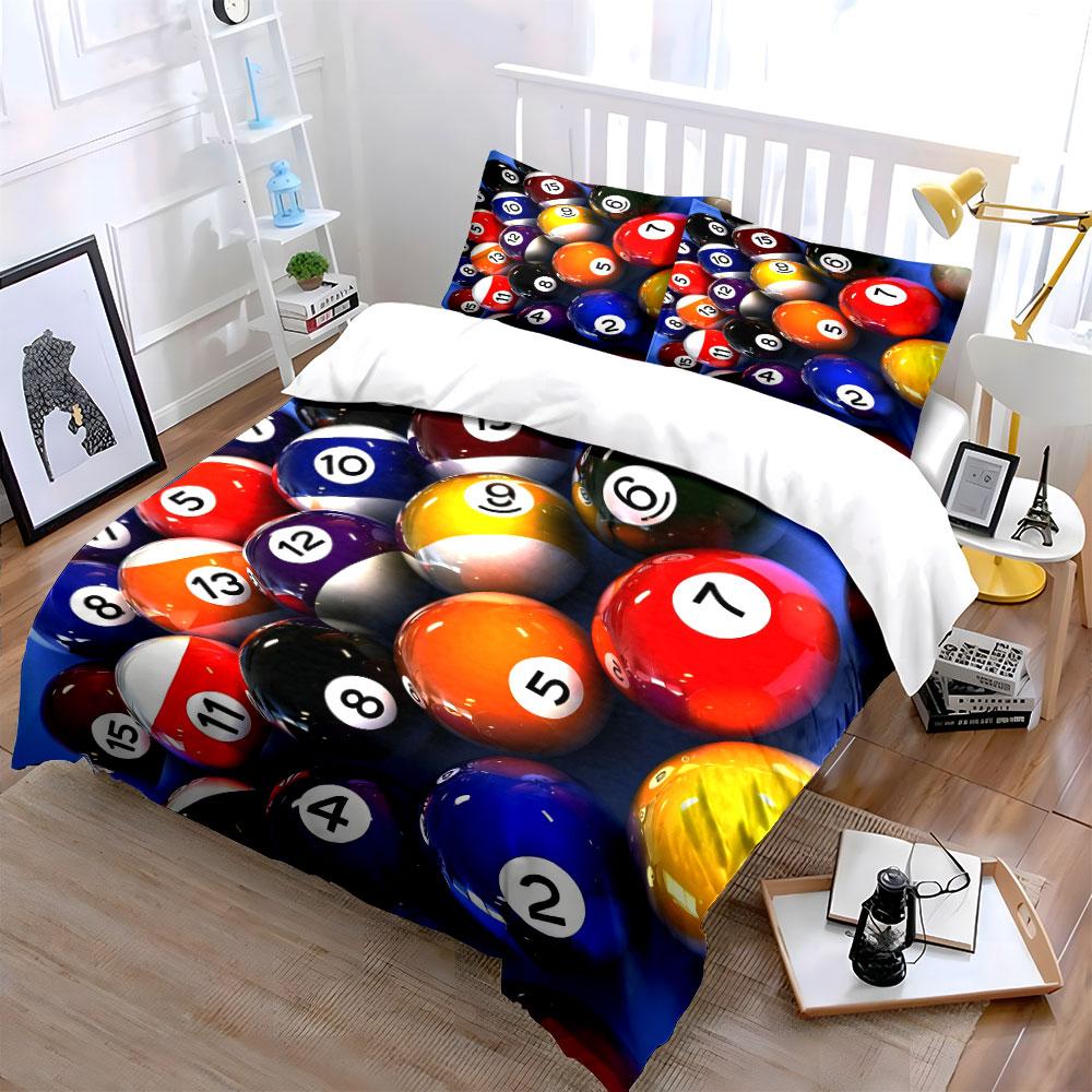 Pool Table Accessories Set Multiple Sizes Kid'S And Adults' Bedroom Exquisite 3Pc Bedding Set, Gift