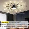 Nordic Fireworks Rotating LED Ceiling Light - High-End Living Room and Bedroom Lighting