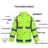 Ayoubu High-Visibility Reflective Rain Suit