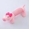 Cute Pet Dog Cat Plush Squeak Sound Dog Toys Funny Fleece Durability Chew Molar Toy Fit for All Pets Elephant Duck Pig