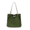 Casual large-capacity tote bag corduroy bag new autumn and winter shoulder handbag commuter bag