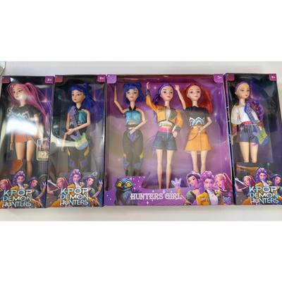 Kpop Demon Hunters Action Figure Toy RumiMiraZoeyBeautifulPrincessBabyGirl DollsPlasticDIYToyfor Girls