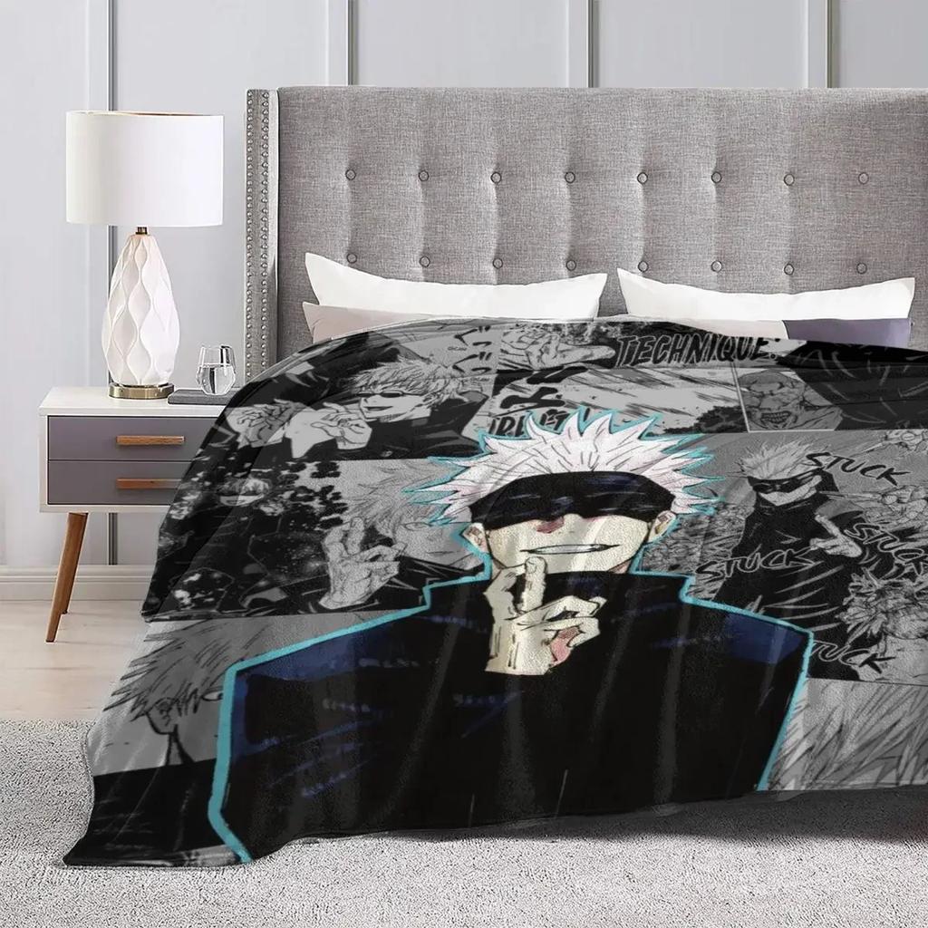 Manga Warm Soft Blanket Cool Magic Travelling Throw Blanket Winter Colorful Custom Flannel Bedspread Sofa Bed Cover