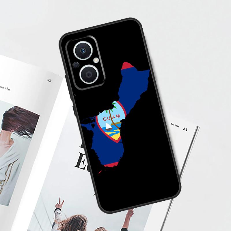 Guam Flag Case For OPPO Reno 15 F 14 13 12 11 10 Pro 14F 13F 12F 11F 8T OPPO Find X9 X8 X5 X6 Pro Cover