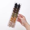 BABY BOWS 10pcs/Set Solid Handmade Bows Hair Clips Ribbon Bowknot Hairgripes for Girls Barrette Classical Kids Headwear Whole