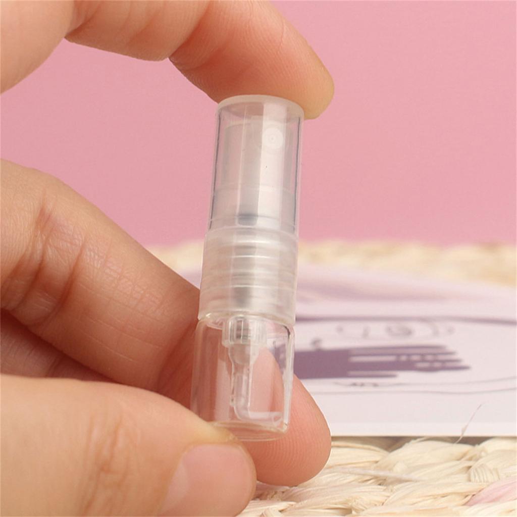 50Pcs Leakproof Refillable Perfume Sample Bottles 1ml Glass Atomizer Sprayer Bottles Travel Essential With Dispenser Tool