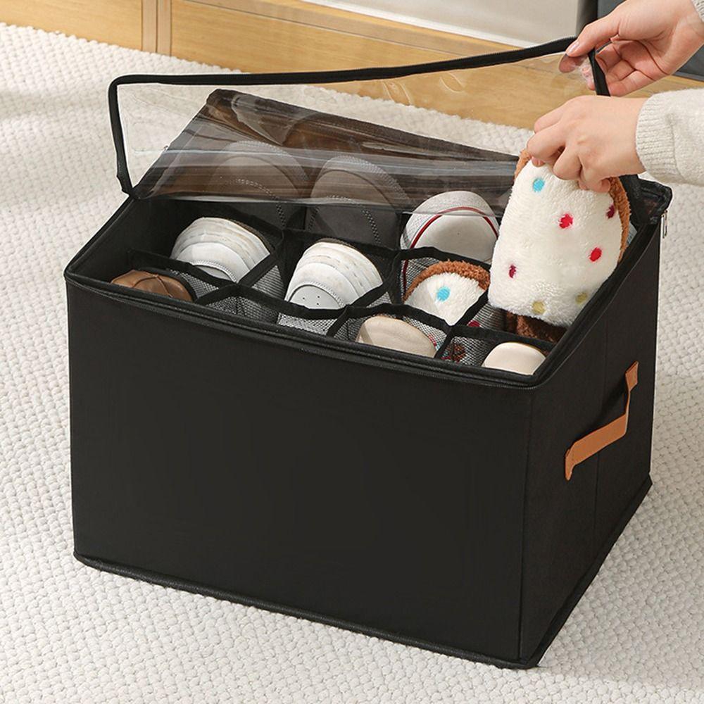 Foldable Shoe Storage Containers Dustproof Cabinet Drawer Organizer Home Closet