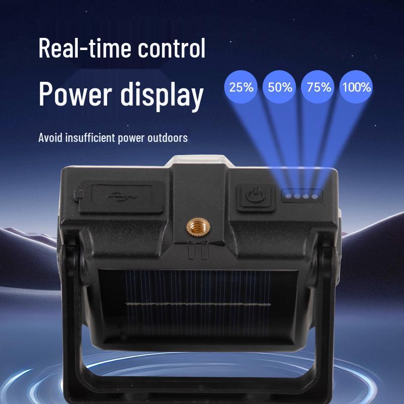 Portable Outdoor Full-Screen Handheld Lamp: Long Battery, Rainproof, Multifunctional Camping Light