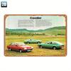 Retro Car Metal Tin Sign Vintage Garage Wall Decor