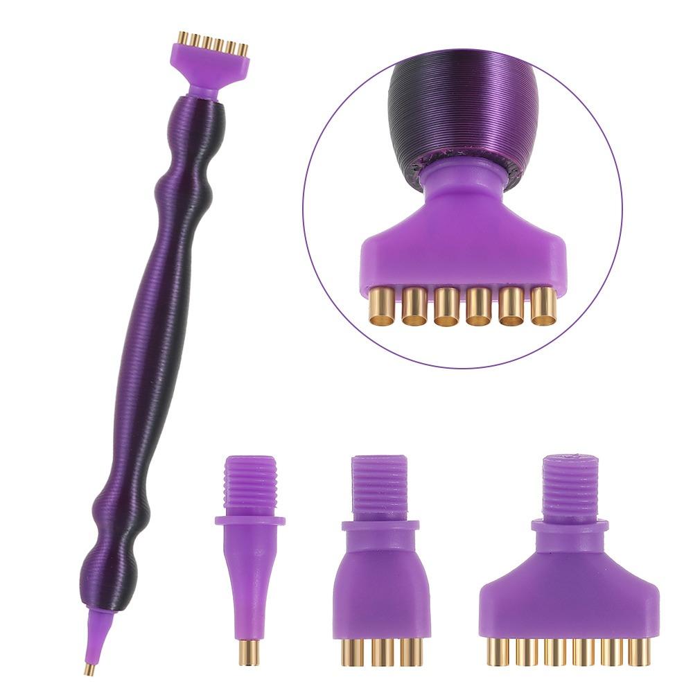 Zapasowe Końcówki do Długopisów Zestaw Długopisów do Malowania Diamentowego 5D DIY Rzemiosło z Wielofunkcyjnymi Plastikowymi Końcówkami Gwintowanymi Długopisy do Wiercenia Punktowego