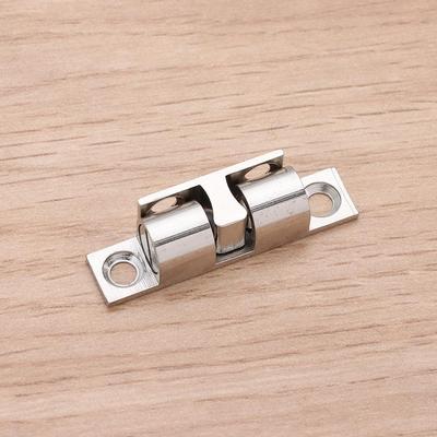 1Pcs Closet Tension Latch Bead Lock Double Spring Steel Ball Brass Copper Door Bumper Damper Buffer 40/50/60/70mm Door Catch