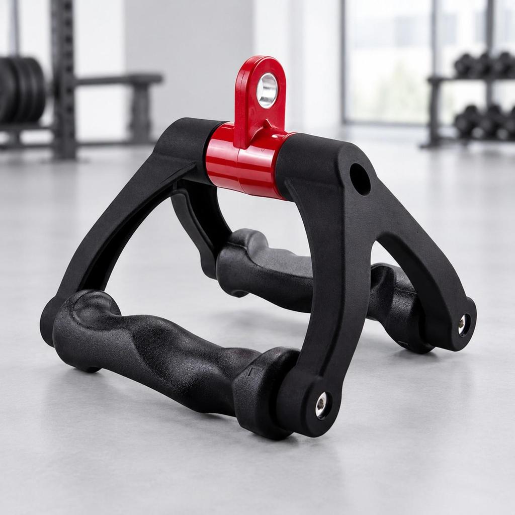 VShaped Lat Pulldown Handle Textured Grip and Row Wide Compatibility for Back