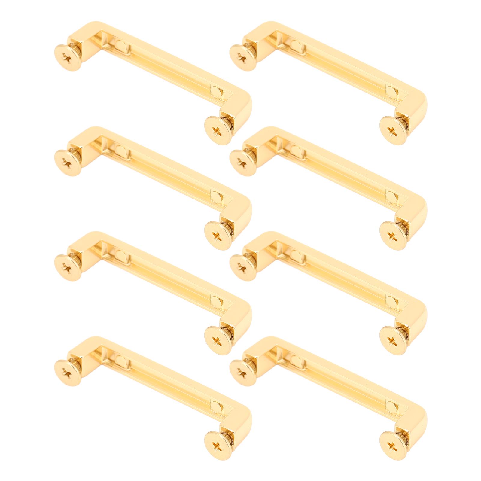 

20 Sets Bridge Buckle Square Zinc Alloy Metal for Leathercraft 38.5x7x6.5mm with PH Screw Gold золотой